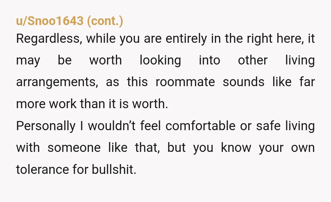 u/Potential-Feed7787
Talk with the owner, the person who rent you asap
