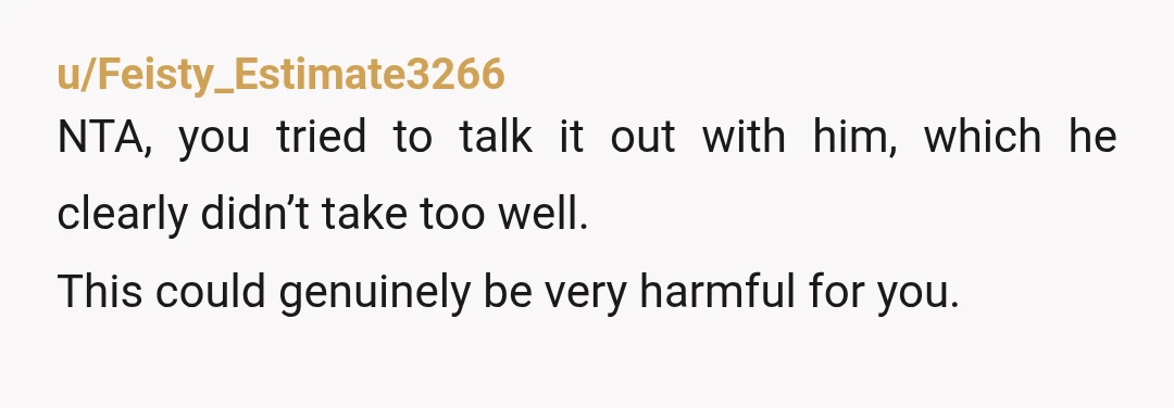 u/OfficialBroccoliRob
NTA. You can't save someone else by drowning alongside them.
