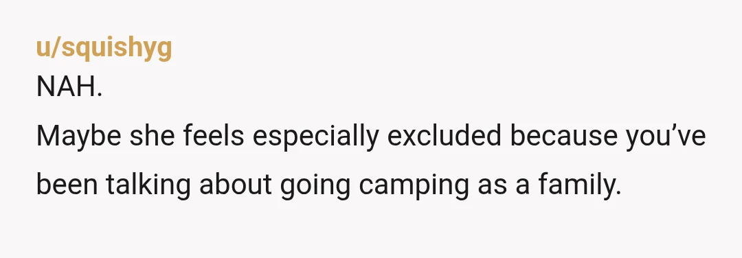 u/goldfish001
Marriage is compromise. Offer to do the same for a future trip. NTA.