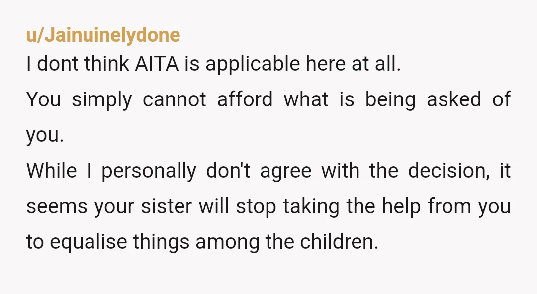 u/ChemicallyAlteredVet NTA. But your BIL is. You helping your nieces is amazing and they need and benefit from your help. You sister will BTA also if she allows a sulking...