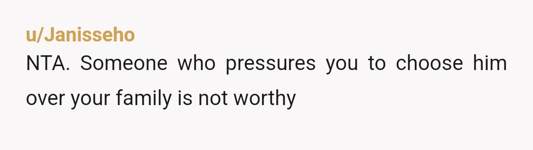 u/Glittering_Coat_3373
Holy manipulation! Steer clear of anyone who tried to isolate you like that. Yuck.