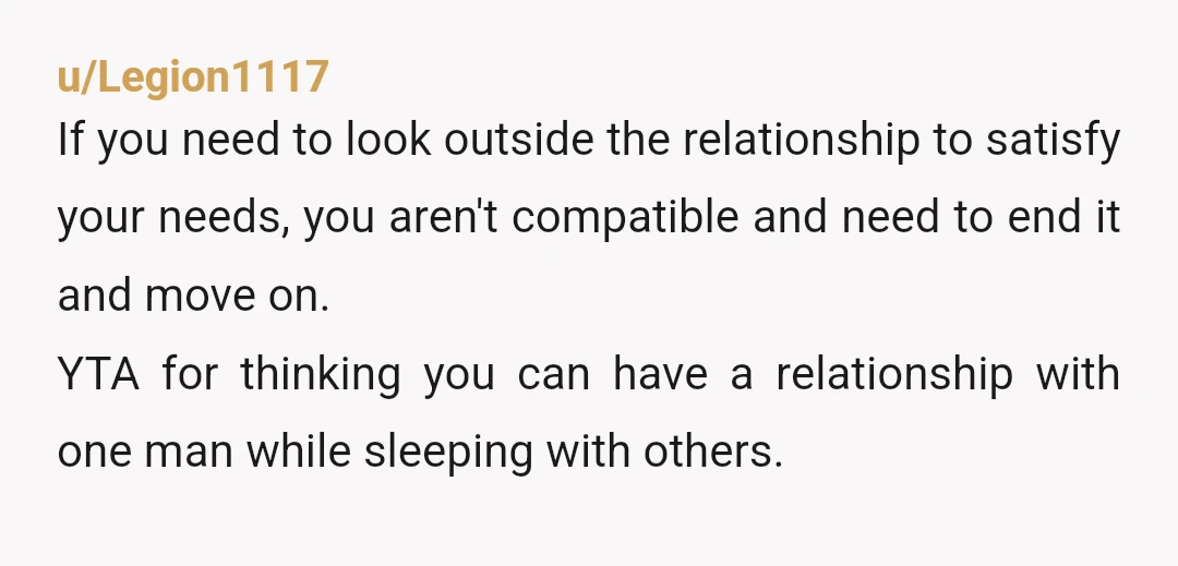 u/chaunceythebear Im in an open relationship, but YTA. He obviously doesn’t want it, you obviously aren’t compatible in a very important way, and opening a relationship because something is missing...