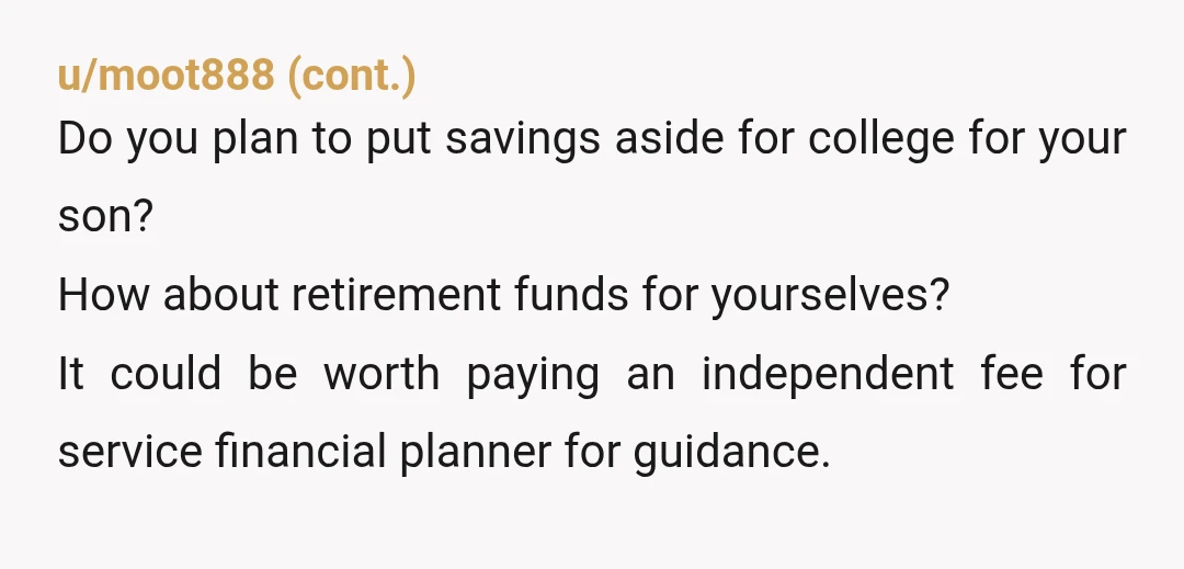 u/Hopeful-Artichoke449
If you don't change this situation NOW you will be running a free assisted living center for the entire family FOR THE REST OF YOUR LIFE.