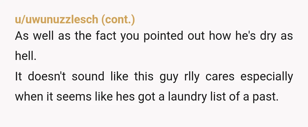 u/kittykatmandoo You lost me when you said you knew he idolized Tate and went out with him anyway. Then you said he was moving too fast but you wanted to...
