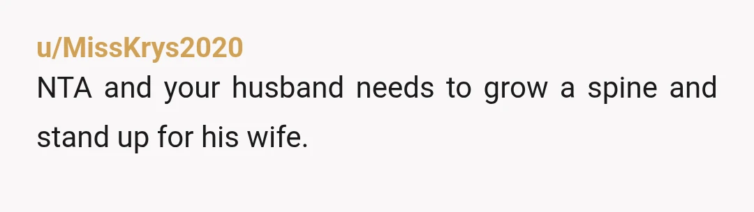 u/DogsReadingBooks
Nope.
Absolutely not.
She doesn’t respect you.
She doesn’t respect you as your own person.
She doesn’t respect your parenting.
She doesn’t respect your boundaries.
NTA.