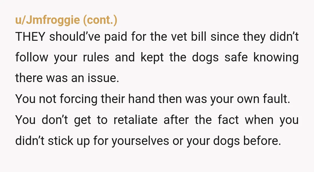 u/Super_Appearance_212 YTA. You were supposed to be keeping the puppy safe and you were neglectful. Normal dogs don't have to be in separate rooms when eating. You need to fix...