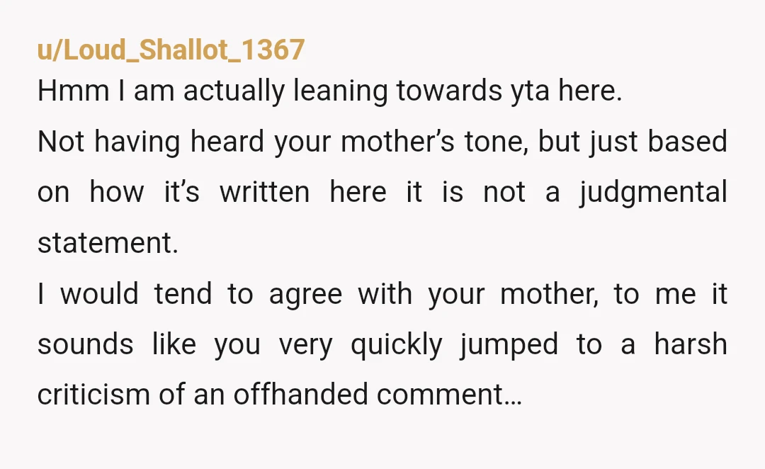 u/Barsk-Brunkage It does sound like you took her comment personally. Why is she not allowed to have a personal preference? Everybody has something that they cant see themselves being in...