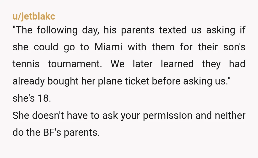 u/Jujulabee ESH Your daughter is not exhibiting the courtesy of one adult to another. I lived with my parents during school breaks and I let them know when I wasn't...