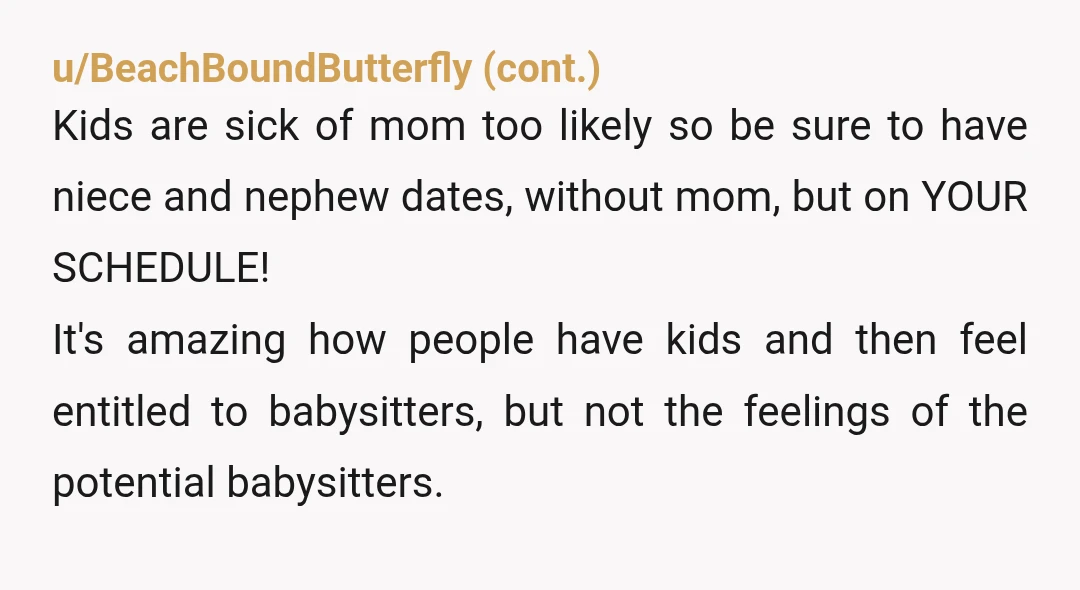 u/Agreeable_Dark6408 I was hoping to see you write that your husband had recorded this ranting of hers on his phone. Sometimes family, like Mom, need to have to listen to...