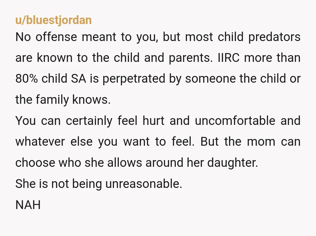 u/justtirediguess11 NAH. Would you let your daughter have sleepover in a similar situation? Would you and your wife be comfortable with just an adult male in the house with kids?...