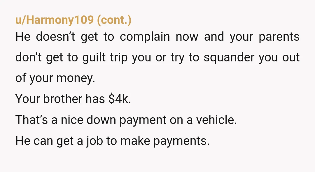 u/Obviouslynameless
I'm always confused in the double standards when someone calls someone greedy fir wanting to keep money and not thinking the person wanting the money to br greedy