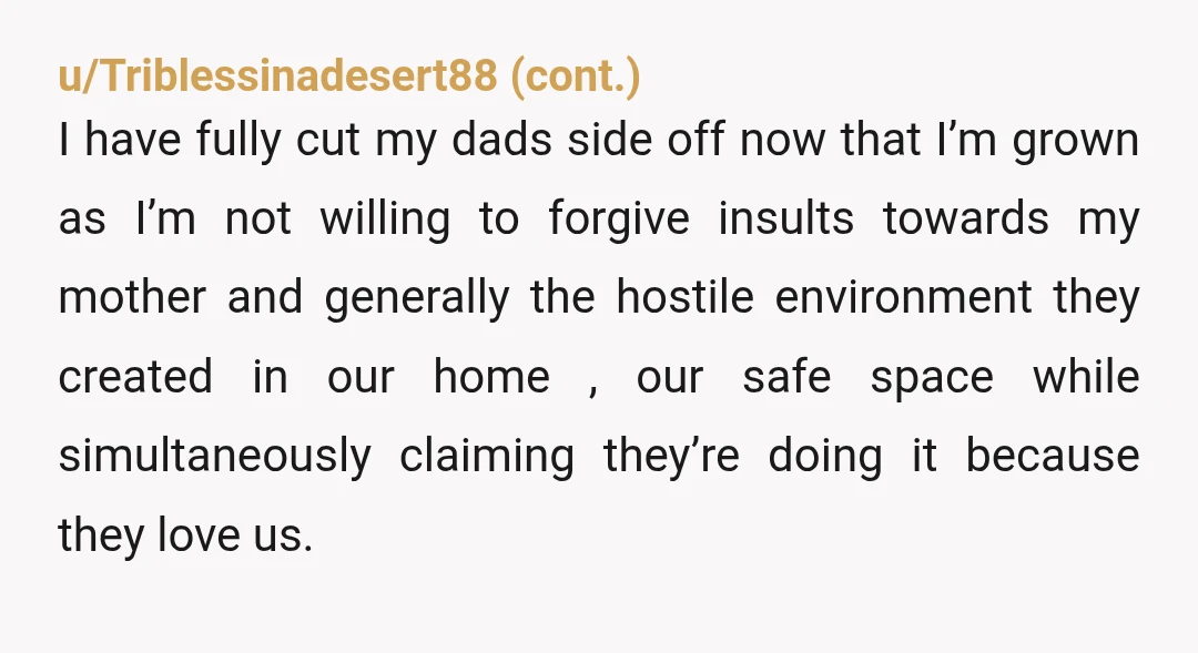 u/Gloomy_Insurance3203
You don’t have an in law problem. You have a husband problem.