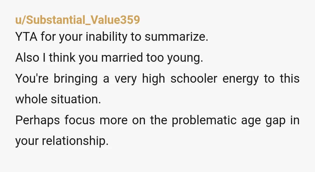 u/Acrobatic-Ad-3335 ESH (I skimmed thru, way too long) Dude. Your SIL is not a mind reader. Yout MIL needs to communicate when she wants something. Why wouldn't SIL take her...
