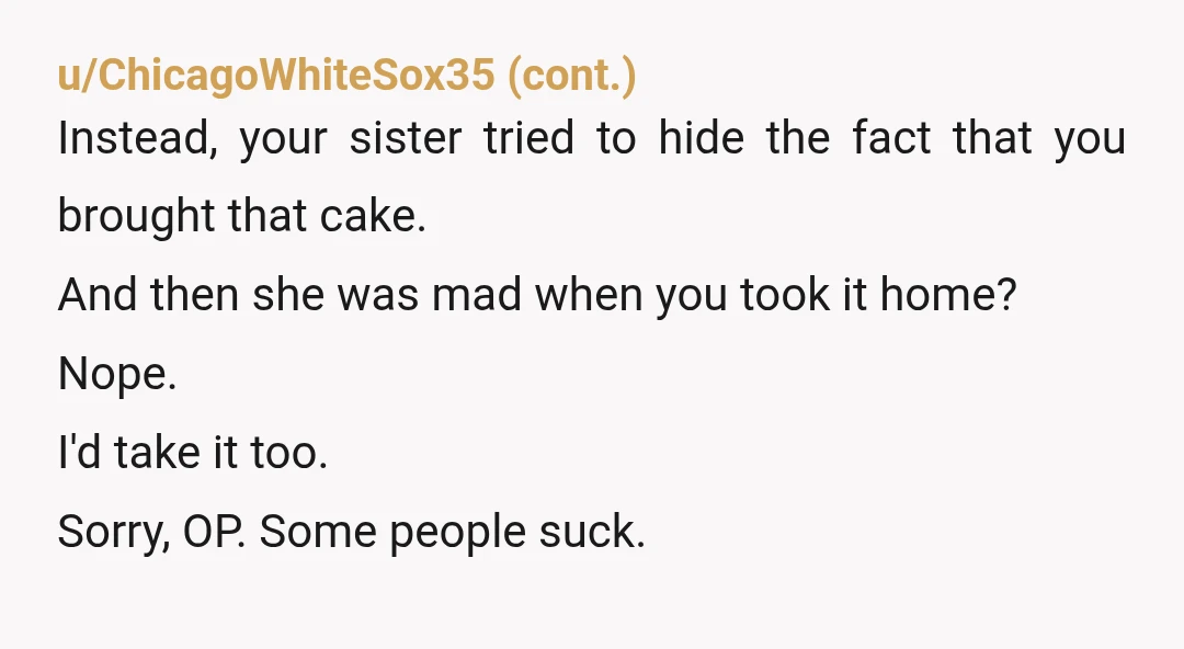 u/HappySummerBreeze
NTJ but next time when she says dont bring anything then dont bring anything