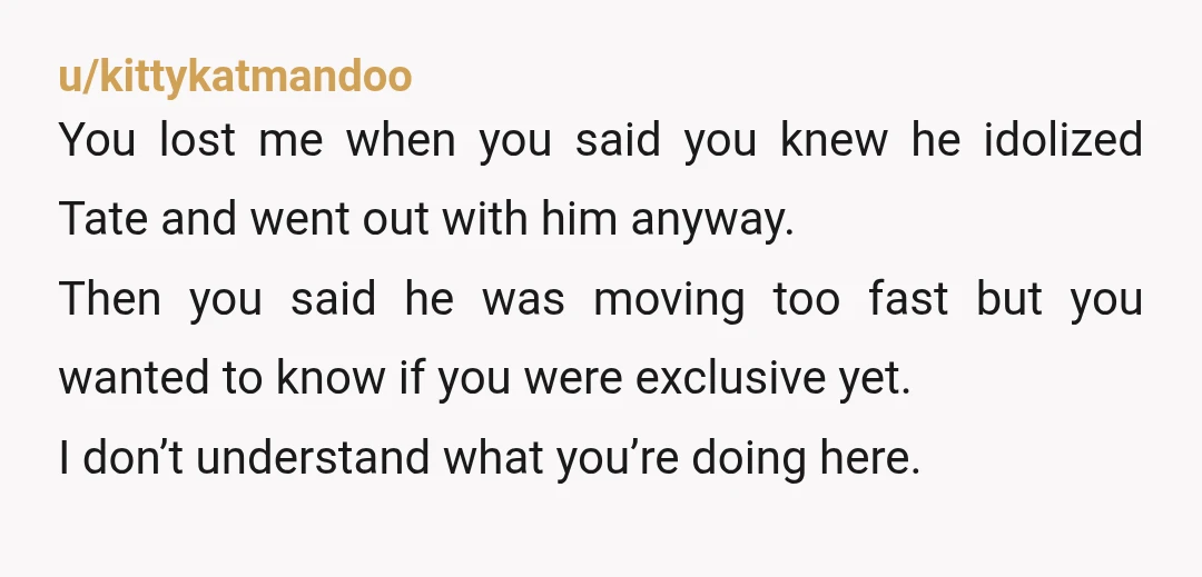 u/ItsWazeyWaynes
I’m not reading all that.
No, NTA.
It’s alarming you need to ask this.