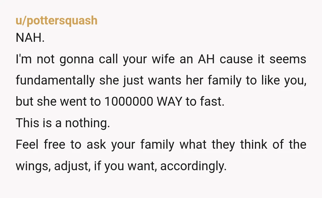 u/Pudenda726
NTA.
But now you know how they eat, I wouldn’t expect them to change.
This is what you married into.