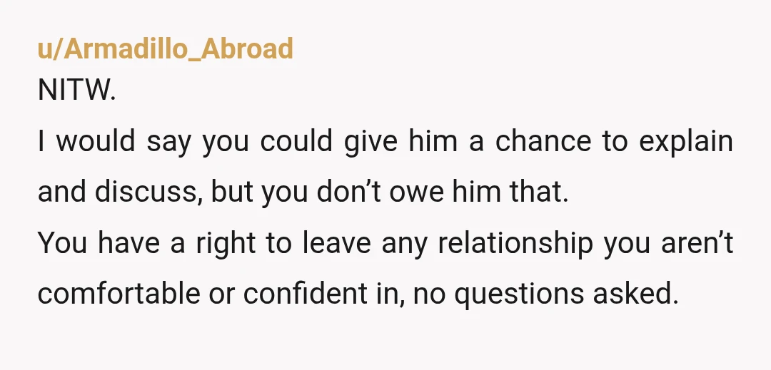 u/OldMove3348 Leaving like that was immature and doesn’t speak well of you and makes you look like a drama queen. However, you can break up with someone for any reason...