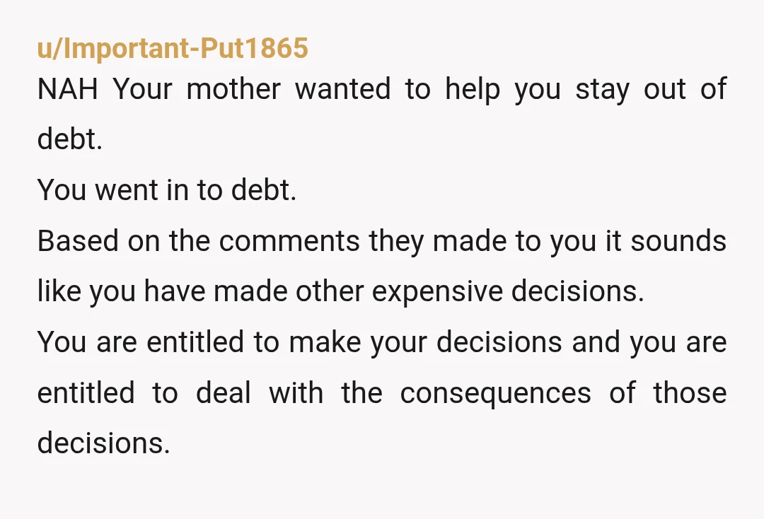 u/No-Song-4931 I’m going to guess that everyone siding with you is also super young and don’t understand how dumb what you did is. YTA. Hopefully you figure out why and...