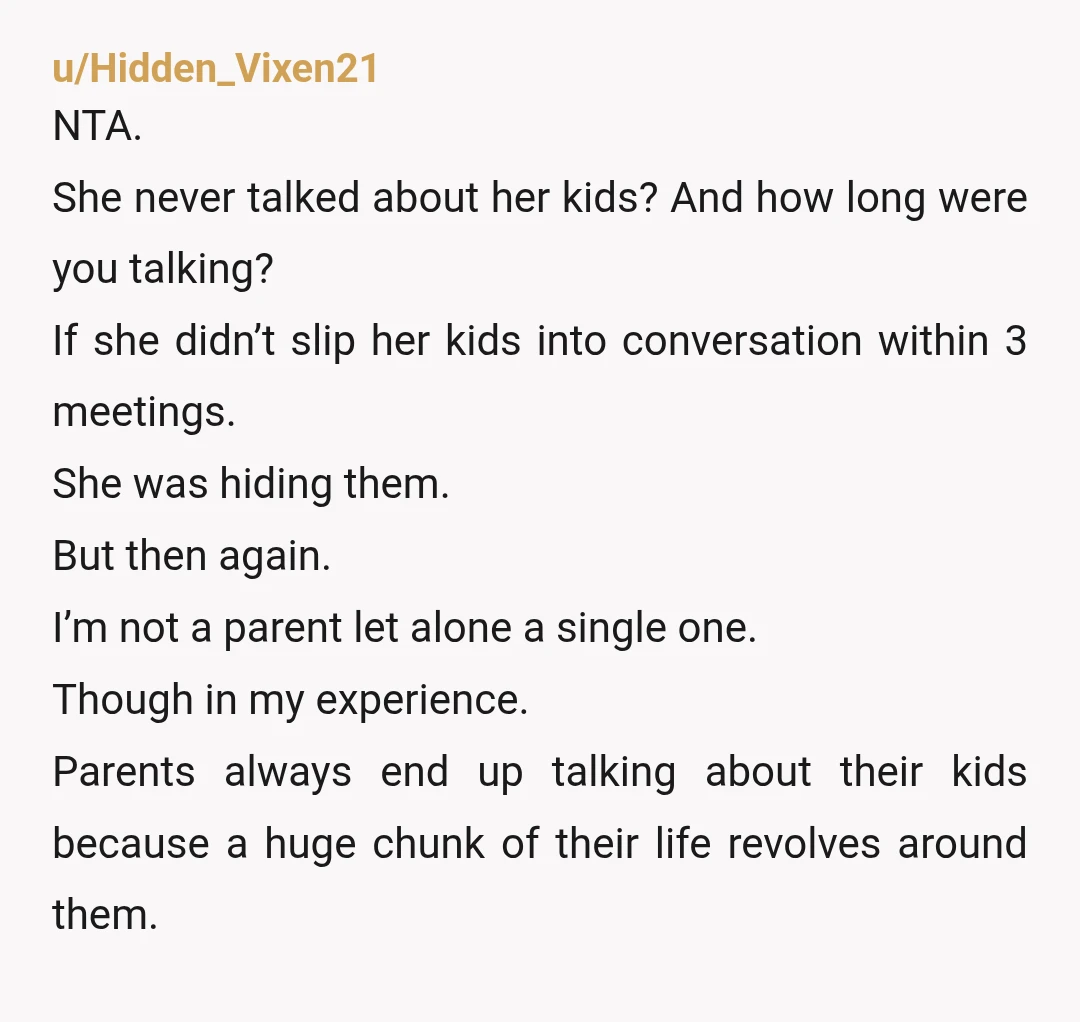 u/00508 You have the right to decide if a relationship isn't right for you and she moved on and started seeing someone else. At this point, who cares what anyone...