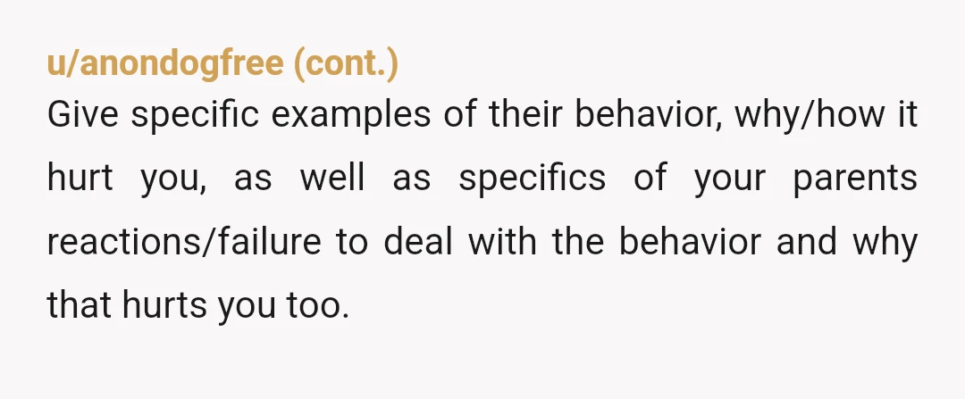 u/No_Hospital_5588 If I'm being honest they sound awful. Being civil seems like the best way until y'all move out. Usually sibling relationships become better once you're not in each other's...