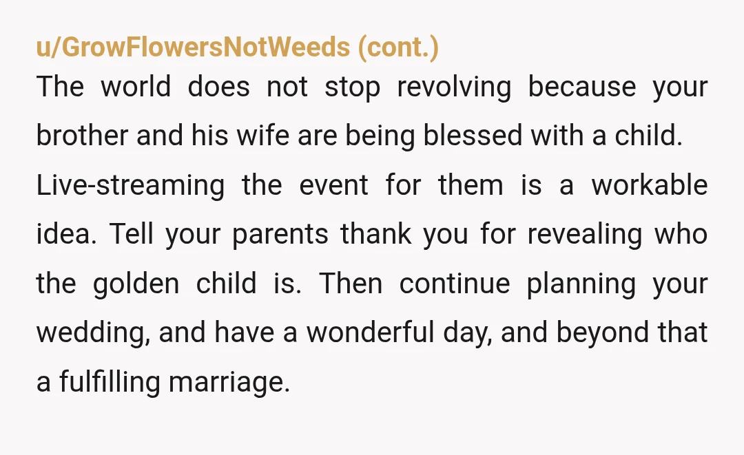 u/Shoesietart Their request is ridiculous. Changing a wedding after arrangements have already been made is enormously expensive. But, more importantly, conflicting life events will always occur. We can't be in...