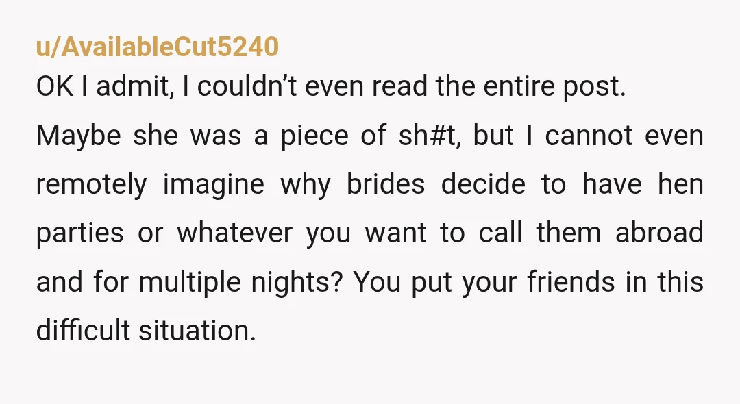 u/Resort_Lizard
NTA.
I wonder if she was ever really your friend.
Seemed she wanted the title and glory of being MOH without putting in any of the actual work.