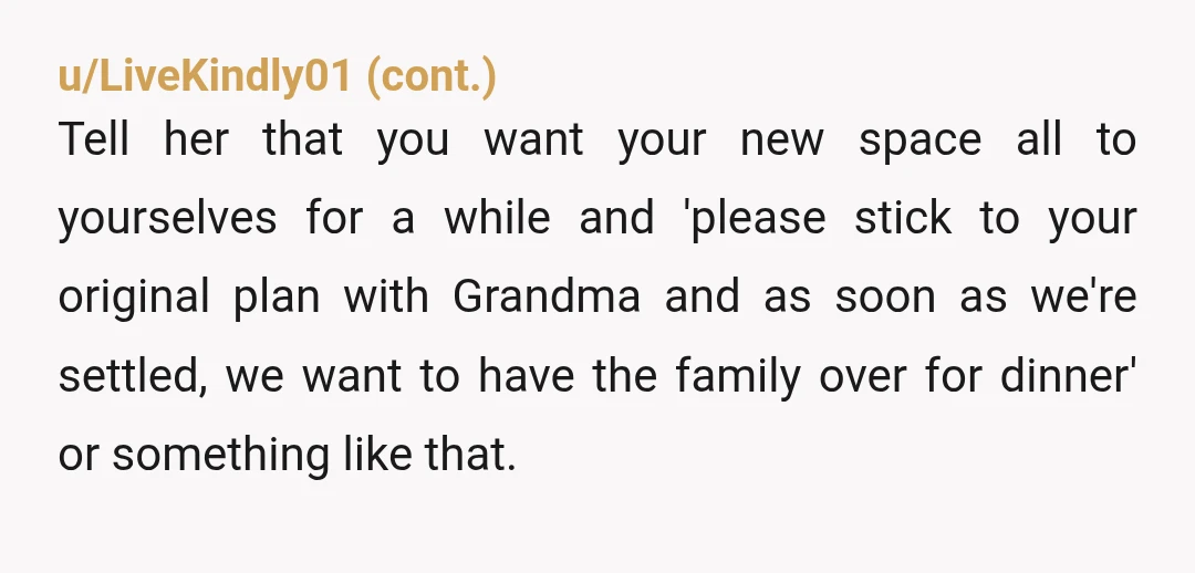 u/bespiyasti Are you sure she really has a job offer? Her moving in with you might become permanent. I wouldn't let her in. Also, if the car is in her...