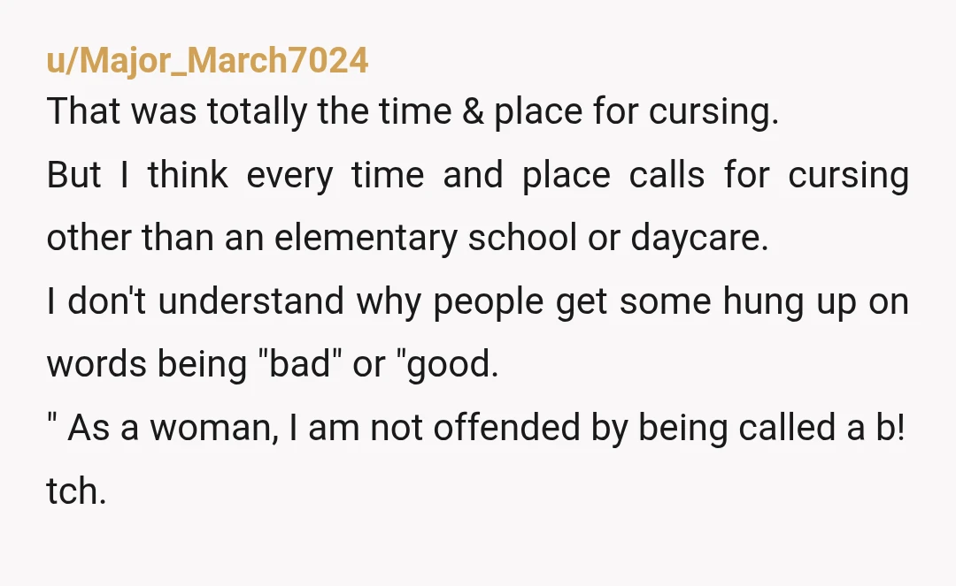 u/9BALL22
YANTAH! Cursing at a selfish  POS is definitely NOT worse than BEING a selfish POS!