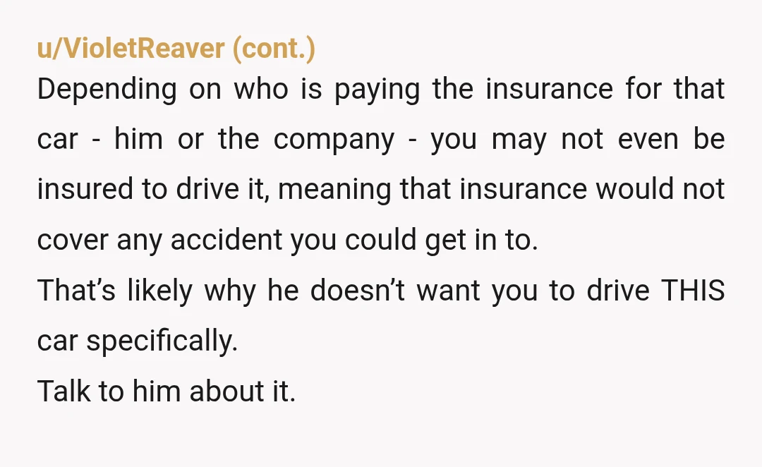 u/pottersquash INFO: If y'all have cars why are you fixated on this one out of the blue? You've had it a year, but now is the time to draw a...