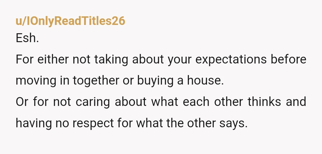 u/Rabt_FTS
NTA. If you can afford it and it gets done, who cares?