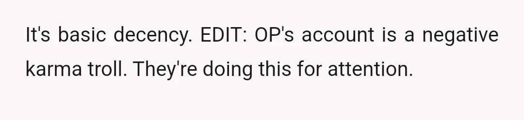 u/Super_Roo351
It seems like you are only wanting this as retaliation, so YTA.
Does having coffee at night actually affect your sleep?