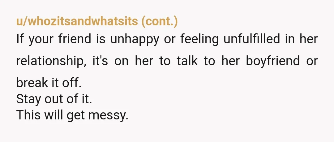 u/bmw5986 YTB. This is considered cheating by most people. You feel good with being an active and knowing participant in helping someone cheat? If not then this needs to stop....
