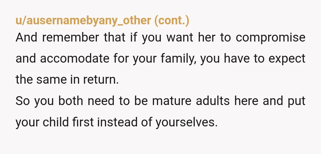  I hate to see my kid be hurt because of this, but I also don't want to set a precident that she can decide when she gets to see him...