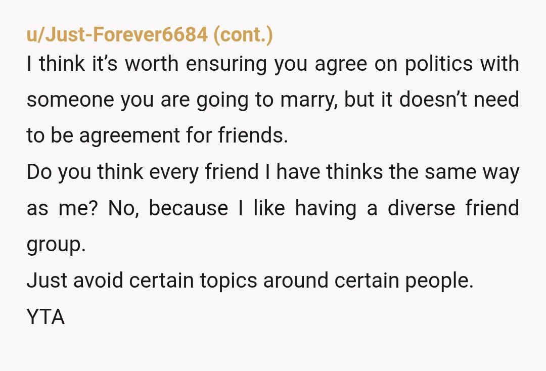u/caro9lina I used to not care what party people voted for. You could be a good person either way. That's the way it should be, but it's not true anymore....