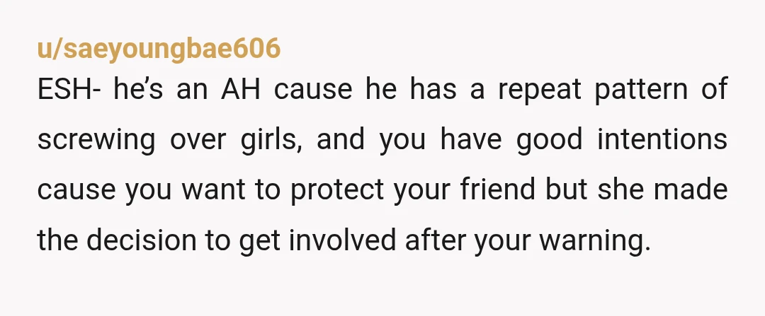 u/aj_alva YTA. The point of a friend "group" is that there will be multiple different dynamics between the members - not everyone revolving around your expectations. It was silly of...