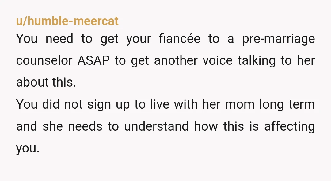 u/KeepOffTheGrassAss NTA You need to have a discussion with your fiancé that doesn’t turn into an argument. If you can’t do that, you might need to look for a different...