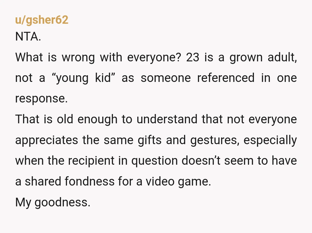 u/ergoargonaut NTA. Presumably, OP has hobbies, interests and things in his own life that could have been better referenced and acknowledged by his daughter. I don't think she's a bad...