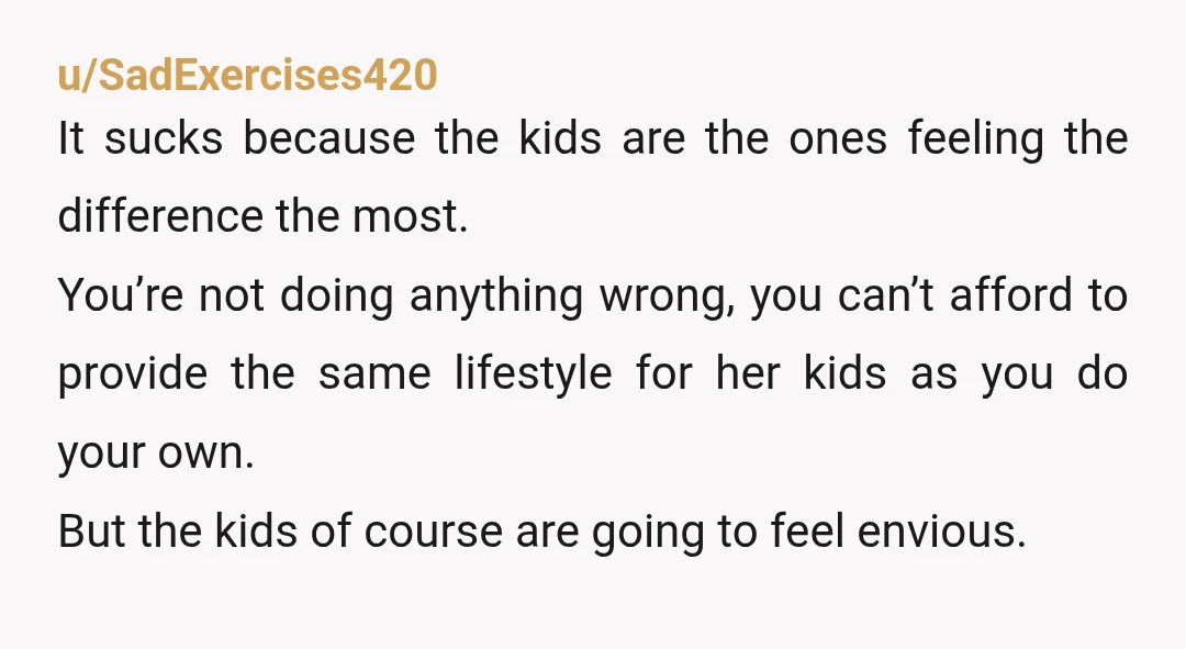 u/ZimaGotchi I expected this to be worse than it was based on the title. You definitely need to reframe your thinking though. You aren't "making them feel poor". You're doing...