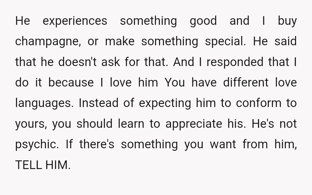 You went all this time without communicating with him about what you wanted. Instead, you just let it fester until you were pissed off about it. That's on you.