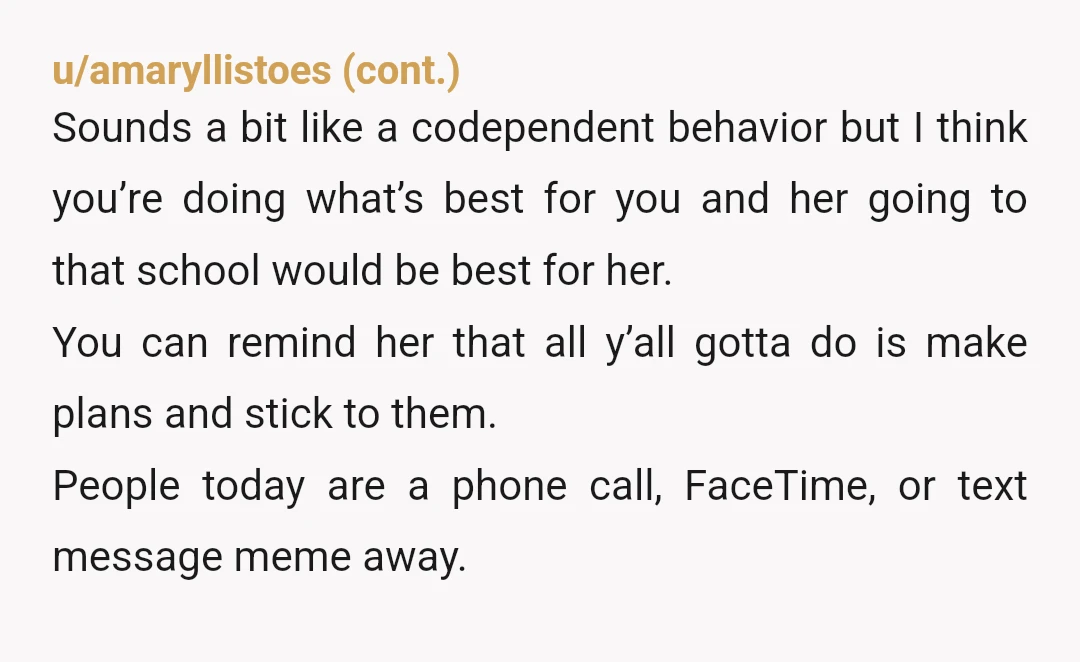 u/Jujulabee NTA - Bump that up to 100% 😄 Your friend just wants you as a support and isn't consider your best interests. Speaking as an older person it is...