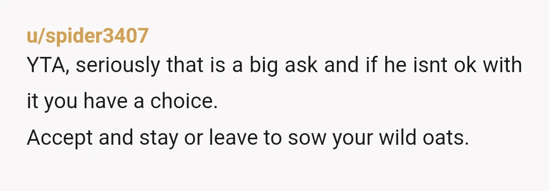 u/henningknows I hate to be the quintessential Reddit person, buy you two are not compatible. You need to break up. YTA for continually pushing for an open relationship instead of...