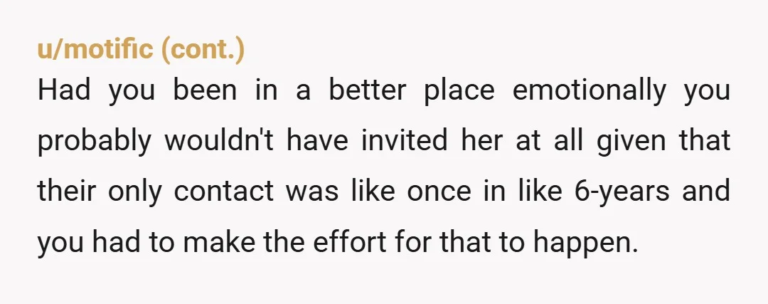 u/Ok_Moment_7071 Wow. My initial thought was that she would need her partner there for emotional support, but once I saw that he had been abusive to the kids, my opinion...