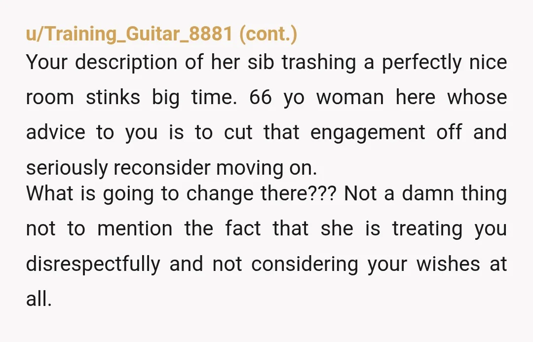 u/LauraLand27
NTA
Take it as the gift it should be. 4 years with a useless, careless sibling? 6 months should have been enough.
Reclaim your life.