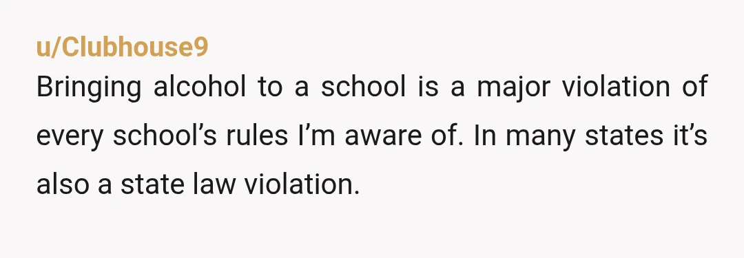 u/NotMelissa_Smith
YTA, have one of the teachers in your story edit this before you post! Dafuq?