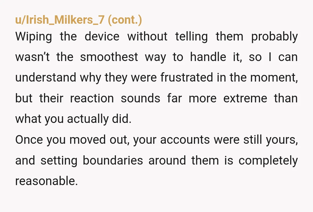 u/cach-v
Just show them how to set up their own accounts.