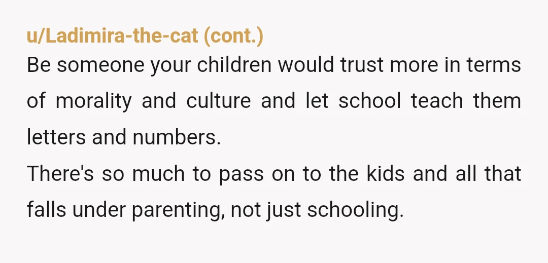 u/NiqueGem YTA if you don’t consider what is best for your kids and not your ego. Would it not be best for your children to gain the benefit of your...