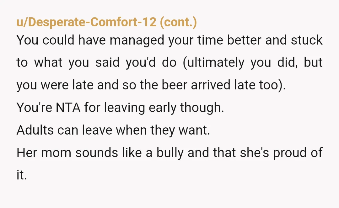 u/Majestic_Square_1814
You are 26 now, tell your friend mom to shut up next time.