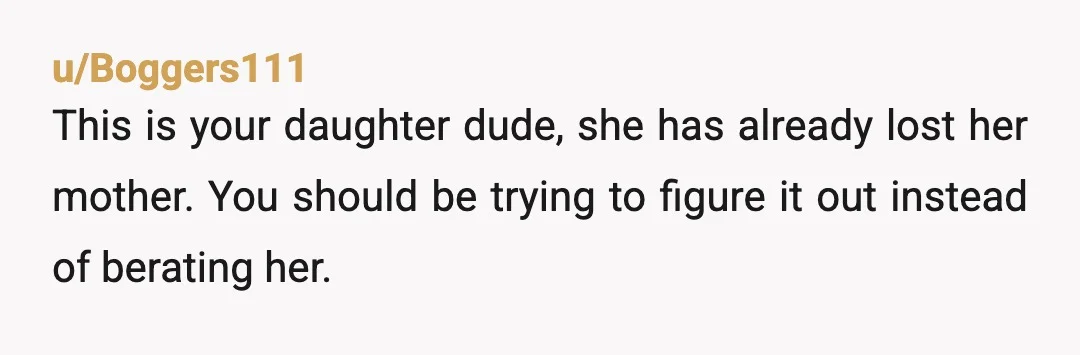 u/Realistic_Pool_8087 Info: how long after her mom died did you remarry someone 23 years younger than you? I’m asking to gauge how much of your daughter’s upset is going to...