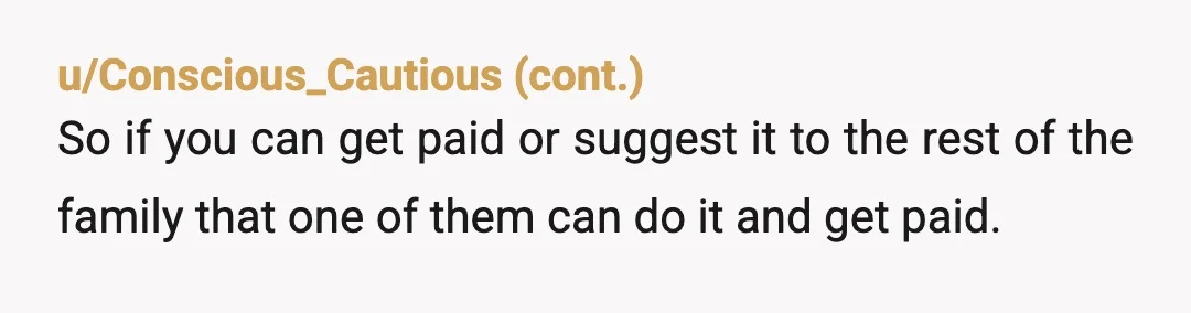 u/GreenPOR How did they “make” you quit your job? Your own kids are saying you should be the caregiver? Something’s wrong here. Where is your husband?? You need to stand...