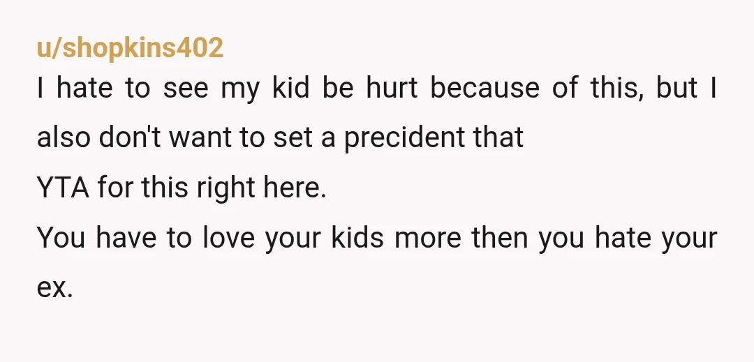 u/kdawg09 Sorry but YTA. When you found out he was going to be off, your ex should have been the first asked to keep him as the other parent anyways,...